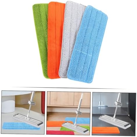 4Pcs Washable Fiber Cloth Mop Pads for Hardwood Floors