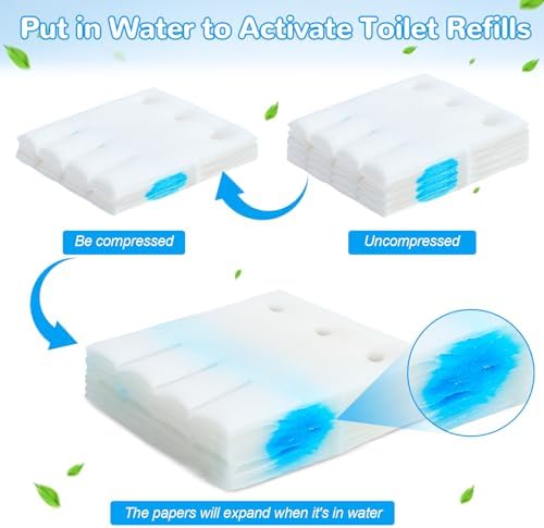 36 Refill Sheets for Toilet Bowl Cleaners