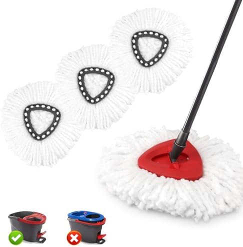 NICEMOVIC 3 Pack Mop Head Replacements for O-Ceda