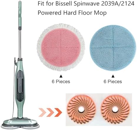 BeiLan Spin Wave Electric Mop Pads - 12 Pack Replacement