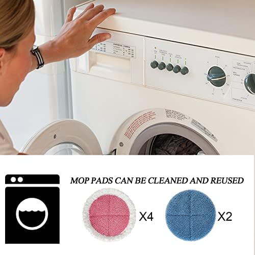 GreeSuit Electric Mop Pads 6 Pack 728in Cleaning Replacement