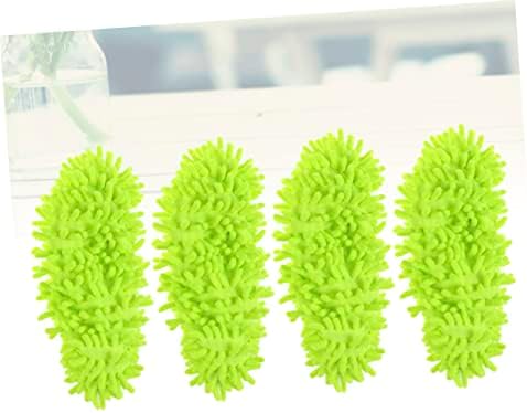 CALLARON Mop Caps Chenille Dust Mop Slippers 4 Pcs 1