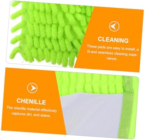 2pcs Minkissy Mop Cloth Replacement for Dry Mop Microfiber Floor Cloths