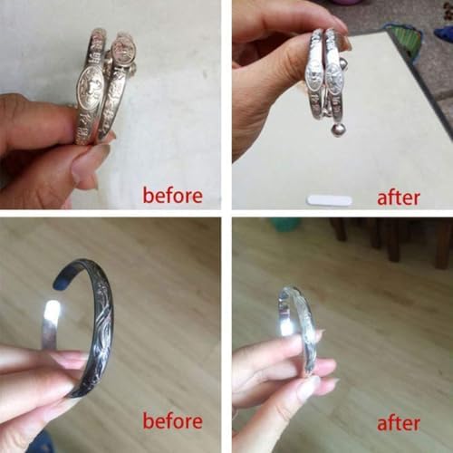 2Pcs Jewelry Cleaner Rust Remover Anti Tarnish Detergent