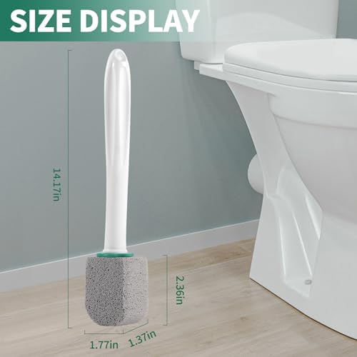 Pumice Stone Toilet Cleaner with Long Handle and 10 Stones