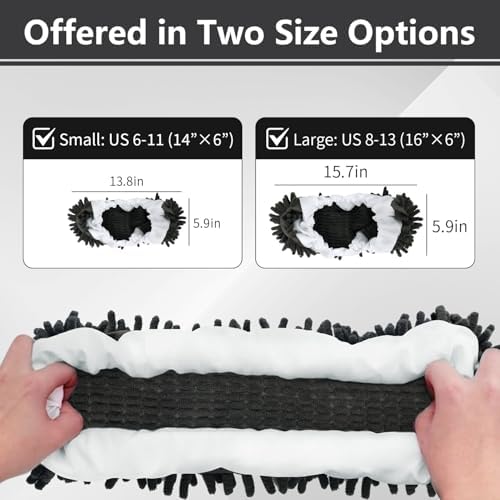 EKIORI Mop Slippers Socks - Washable Reusable Floor Cleaning Covers