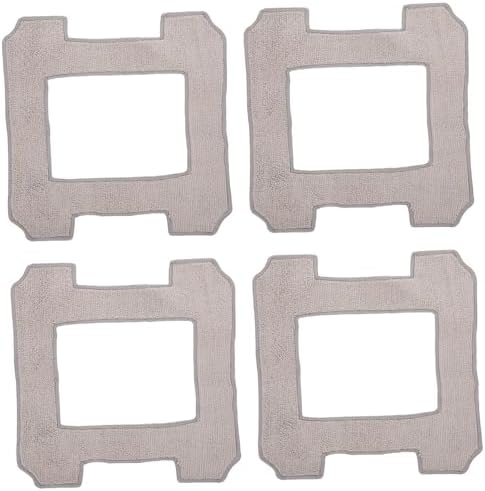 4Pcs Washable Window Mop Cloths for Robots and Offices