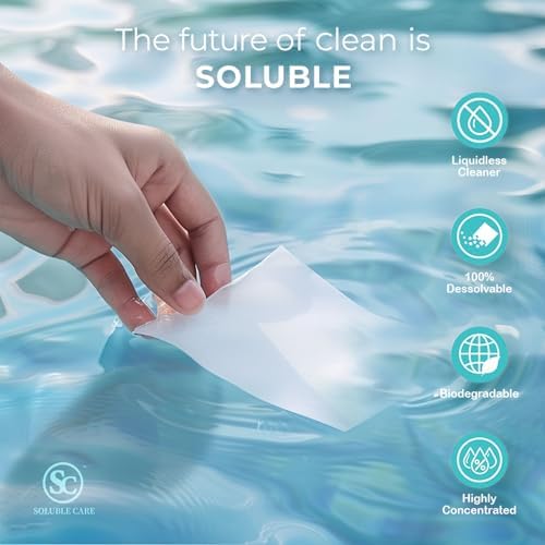 Dissolvable Toilet Bowl Cleaner Sheets - 40 Sheets Pine Scent