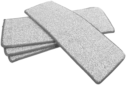 4PCS Reusable Microfiber Mop Heads for Wet Dry Floor Cleaning