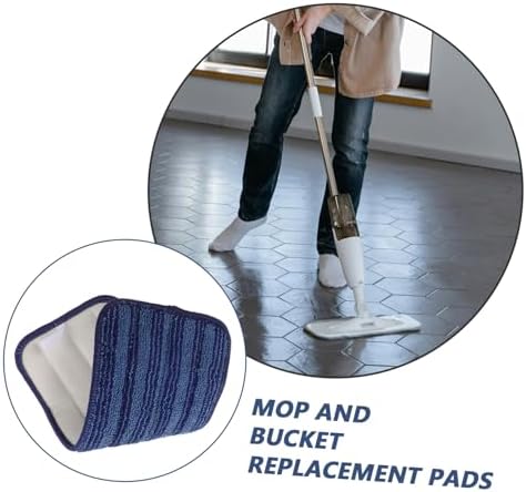 PACKOVE Reusable Microfiber Mop Pads for Wet Dry Floor Cleaning
