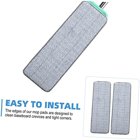 SHERCHPRY 2pcs Microfiber Mop Pads - Wet Dry Cleaning