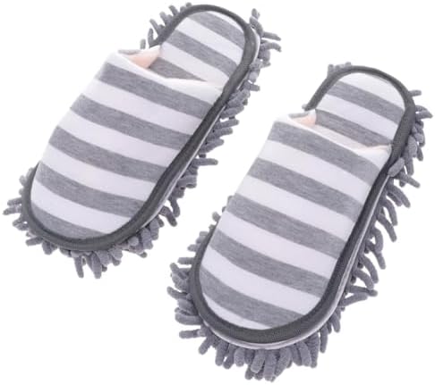 Minkissy Chenille Floor Clean Slippers Washable Mopping Covers
