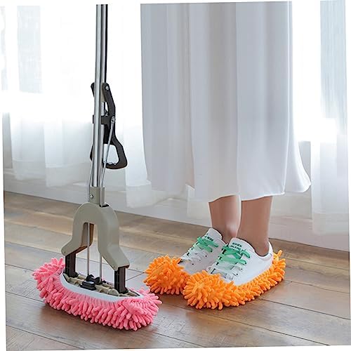 Minkissy 6pcs Microfiber Mop Slippers with Foot Socks