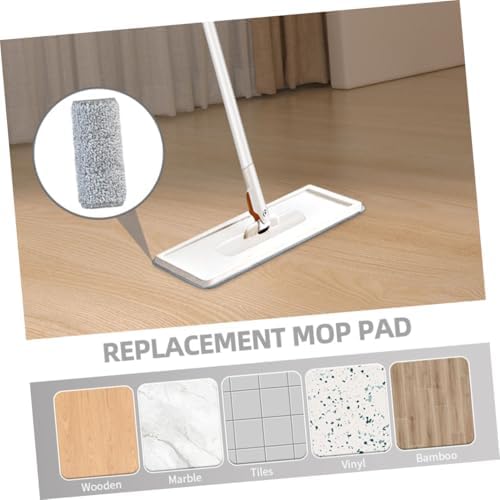 3pcs Reusable Flat Mop Pads for Quick Drying Floor Cleaning