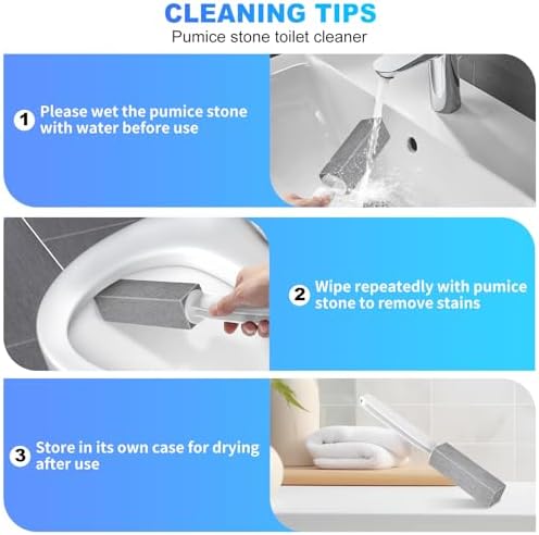 Cnigrpl Pumice Stone Toilet Cleaner - 2Pack with Long Handle