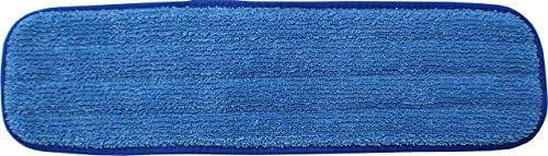12-Pack Microfiber Mop Pads - Hook Loop Launderable WetDry