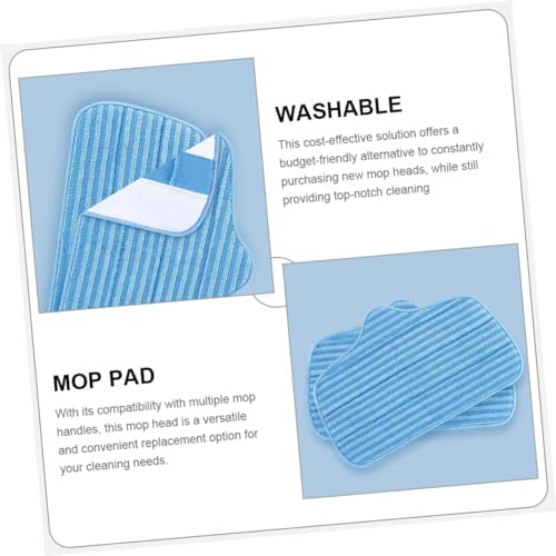 2PCS Fiber Mop Replacement Pads for Hardwood Floors
