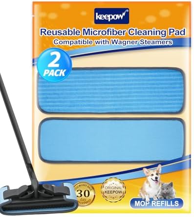 KEEPOW Reusable Microfiber Mop Pads 2 Pack for Wagner 905e 915e 925e
