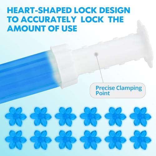 84 Flowers Toilet Gel Stamps - Fresh Scent Long-Lasting Cleaning