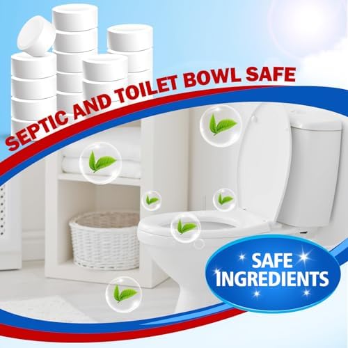 USKICH Toilet Bowl Cleaner 40 Tablets with Bleach