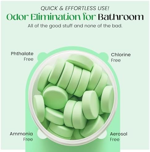 FreshExit Toilet Deodorizer Tablets 60 Count Citrus Scent