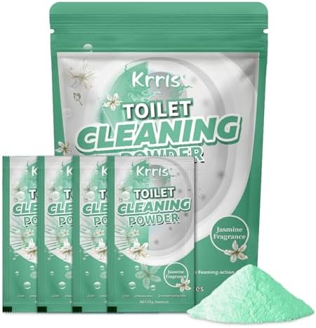 Krris Foaming Toilet Cleaner - Jasmine Scent - 12 Treatments 4 Pack of 3 Oz