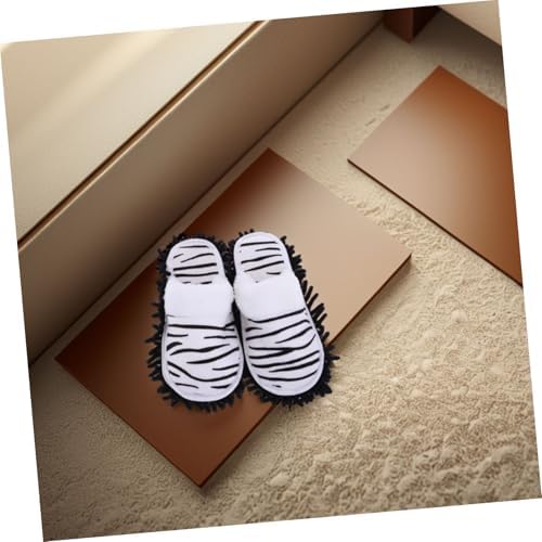 Ipetboom 1 Pair Detachable Mop Slippers for Women