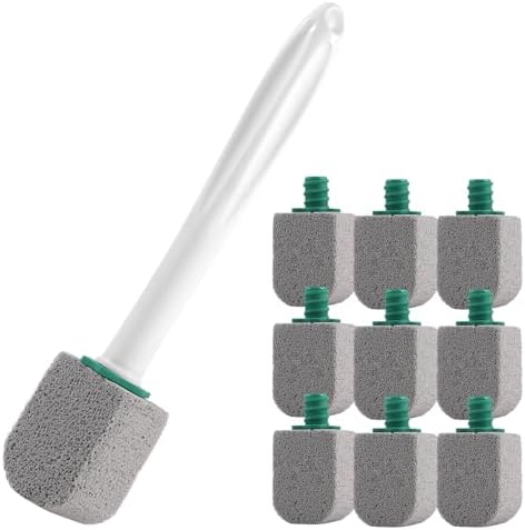 Pumice Stone Toilet Cleaner with Long Handle and 10 Stones