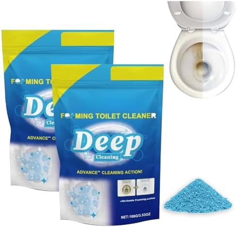 Iaolose 2 PCS Toilet Cleaner Self Activating Miracle Powder for Deep Cleaning