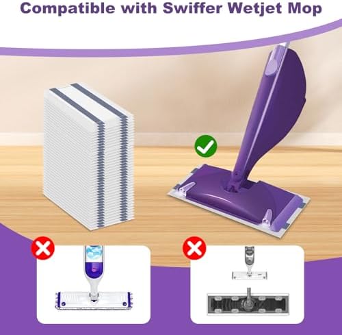 40 Pack WetJet Mop Pad Refills Multi Surface Cleaning