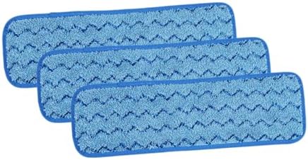 3pcs Microfiber Mop Pads for Wet Dry Cleaning Hardwood Floor