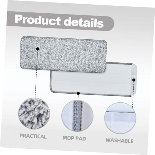 3pcs Microfiber Mop Pads Reusable for Hardwood and Tile