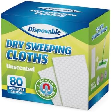 Peachicha Dry Sweeping Cloths Refills 80 Count Pack