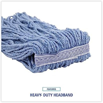 Boardwalk BWK2020B Mop Head No 20 Cut-End Blue