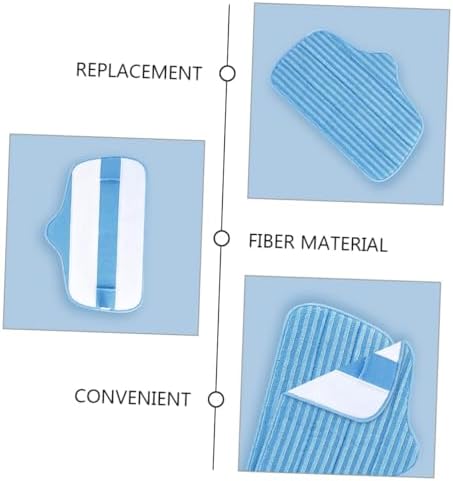 2PCS Fiber Mop Replacement Pads for Hardwood Floors