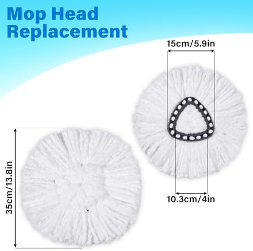 CDYJDY 6 Pack Spin Mop Replacement Head for O-Cedar EasyWring Mop