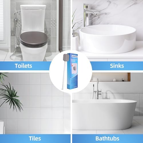 Pumice Stone Toilet Cleaner with 2 Handles and 10 Stones