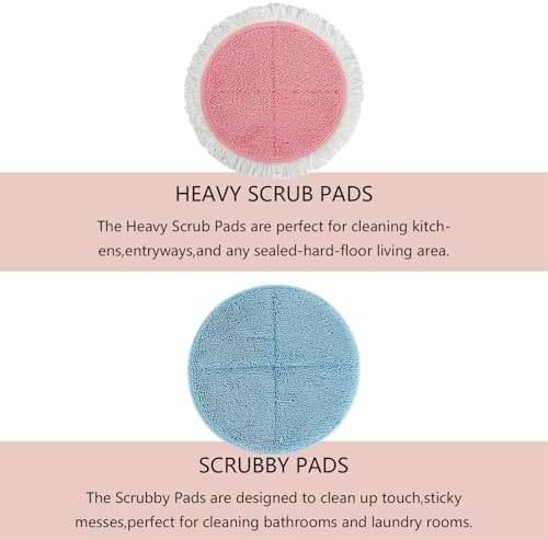 BeiLan Spin Wave Electric Mop Pads - 12 Pack Replacement