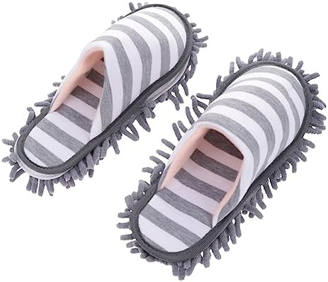 Minkissy Chenille Floor Clean Slippers Washable Mopping Covers