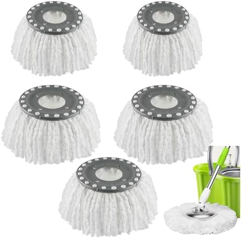 5PCS Universal Spin Mop Head Refill for Standard 360 Spin Magic Mop