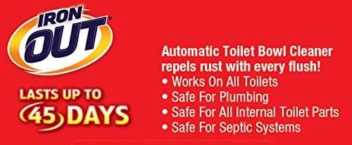 IRON OUT Automatic Toilet Bowl Cleaner for Rust and Hard Water Stains