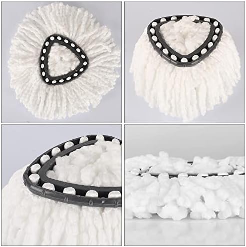 10-Pack Spin Mop Replacement Heads Microfiber 360 Easy Cleaning White