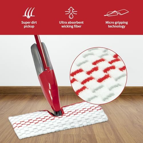 4 Pack Microfiber Spray Mop Pads for Oceda ProMist MAX Replace Head