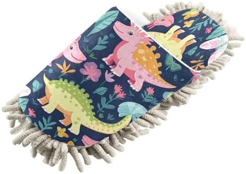 Bulletgxll Mop Slippers for Cleaning - Soft Microfiber Floor Mop Slippers