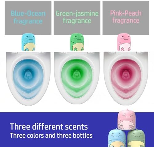 CloudMades Cute Dinosaur Toilet Cleaner Bottle with Scent