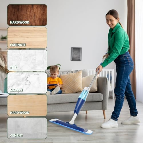 INFICRIME 6 Pack Microfiber Mop Pads for Bona Mop 18 Inch