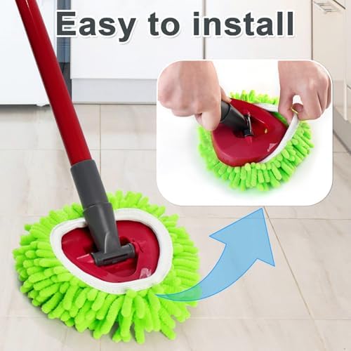 DLAIMI 6-Pack Spin Mop Head Replacement for RinseClean 2 System
