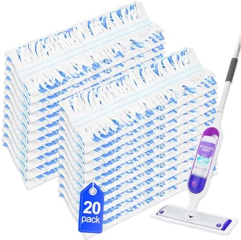 YagoDago 20-Pack Power Mop Refills for Multi-Surface Cleaning