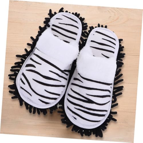 Ipetboom 1 Pair Detachable Mop Slippers for Women