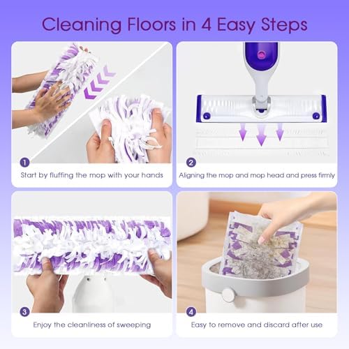 21 Pack Disposable Mop Pads for Swiffer Power Mop